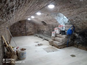 Photo de galerie - Terrassement et dallage dans une cave 