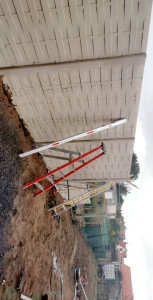 Photo de galerie - Installation cloison en béton