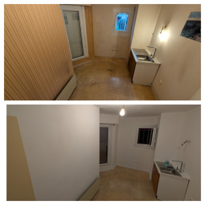 Photo de galerie - ?✨ Transformation terminé ! Bientôt un tout nouveau look pour ce chantier. Restez connectés ! ?️? #Peinture #Rénovation #AvantAprès