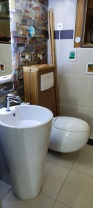 Photo de galerie - Nettoyage lavabo toilette robinetterie mur
