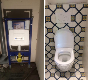 Photo de galerie - Création wc suspendu 