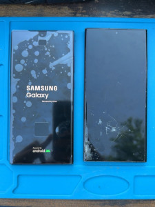 Photo de galerie - Réparation d’écran sur un Samsung S23 Ultra