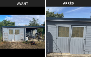 Photo de galerie - Remise en état abri de jardin 