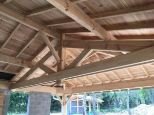 Photo de galerie - Fabrication d’une charpente