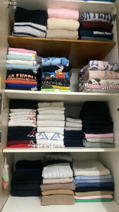 Photo de galerie - Une maman  m'a demandé de venir l'aider pour plier le linge de son enfant, j'ai été l'aider avec grand plaisir ! 