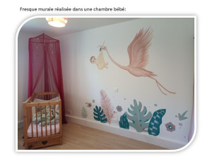 Photo de galerie - Création d'une fresque murale