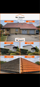 Photo de galerie - Traitement toiture / façade / entretien / nettoyage …