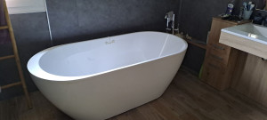 Photo de galerie - Nettoyage d'une baignoire moderne 
