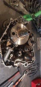 Photo de galerie - Remplacement crépine d'huile sur un 650klr