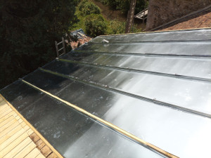 Photo de galerie - Réalisation d'une couverture en zinc 