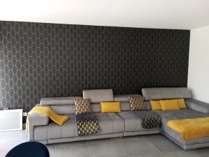 Photo de galerie - Mur en tapisserie 