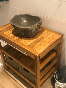 Photo de galerie - Montage et raccordement de meuble salle de bain 