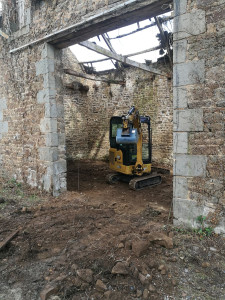 Photo de galerie - Terrassement dans un batiment