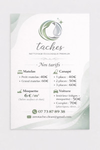 Photo de galerie - Flyer Technicien en nettoyage textile 