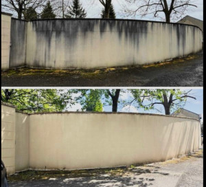 Photo de galerie - Nettoyant d’un muret