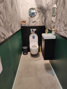 Photo de galerie - Réalisation toilettes suspendu