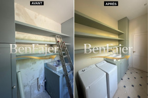 Photo de galerie - Aménagement et rénovation de buanderie