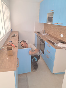 Photo de galerie - Montage cuisine / meuble de placo 