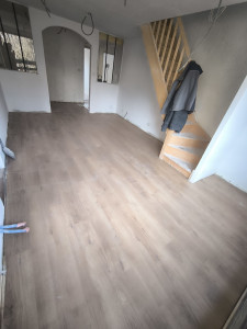 Photo de galerie - Pose d'un parquet stratifié 