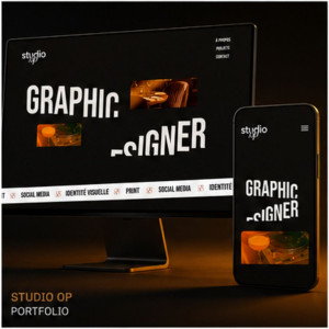 Photo de galerie - Site web pour une graphiste 