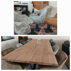 Photo de galerie - Montage table et 10 chaises (avec apprentis ?‍⬛)