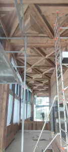 Photo de galerie - Plafond en moulure bois 
