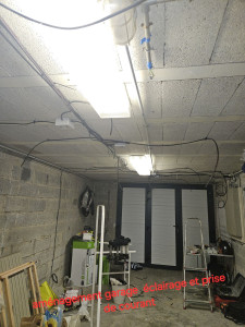 Photo de galerie - Aménagement d'un garage eclairage et prise de courant 