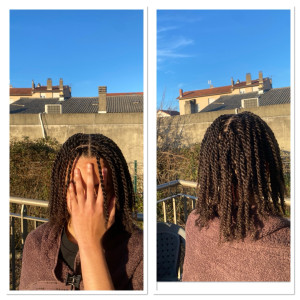 Photo de galerie - Prestation twist Sur cheveux naturels sans mèche 