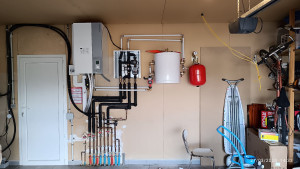 Photo de galerie - Pose pompe à chaleur 