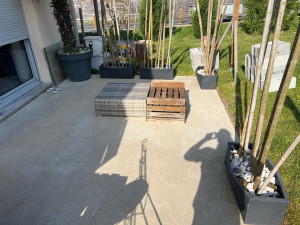 Photo de galerie - Avant: terrasse vierge 