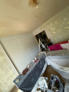 Photo de galerie - Préparation de support avec finition de peinture 