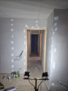Photo de galerie - Pose placo mur et plafond