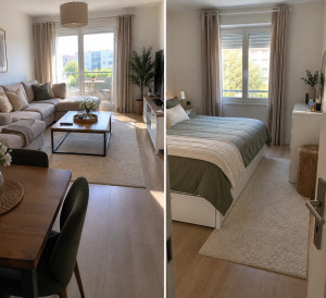 Photo de galerie - Intérieur d’un appartement rangé 