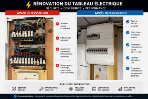 Photo de galerie - Remise a neuf d'un tableau électrique