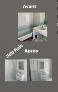 Photo de galerie - Remplacement baignoire par un receveur 