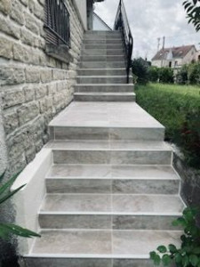 Photo de galerie - Enduit et pose de carrelage 