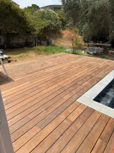 Photo de galerie - Pose terrasse en bois exotique 