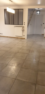 Photo de galerie - Pose 75 m2 carrelage 60x60 