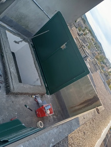 Photo de galerie - Rénovation de trappe avec reprise maçonnerie et étanchéité 