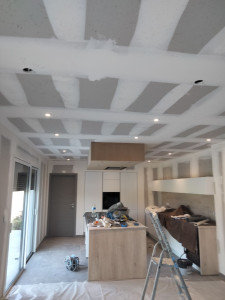 Photo de galerie - Peintre professionnel avec expérience, je maîtrise également le placo. Je recherche du travail en peinture intérieure, tapisserie et pose de placo. Sérieux, minutieux et disponible immédiatement.