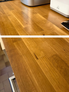 Photo de galerie - Plan de travail reverni