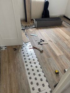 Photo de galerie - Pose parquet 