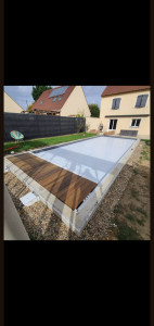 Photo de galerie - Pose de volet immergé avec caillebotis emergés