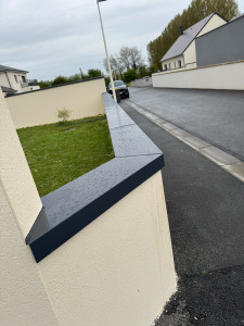 Photo de galerie - Pose couvertine sur muret 