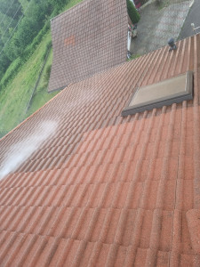 Photo de galerie - Décapage + Pose d'un hydrofuge
