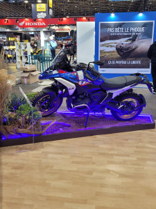 Photo de galerie - Salon de la moto stand Michelin a lyon 