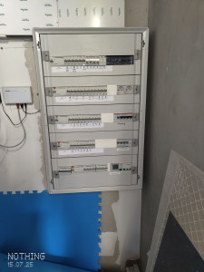 Photo de galerie - Installation électrique, installation plomberie sanitaire, ventilation et pompe a chaleur dans un chalet a Combloux 