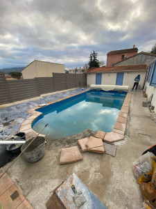 Photo de galerie - Carrelage piscine modèl Bali 