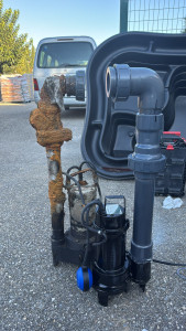 Photo de galerie - Remplacement d’une pompe de relevage d ‘eau usées