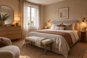 Photo de galerie - Une chambre chaleureuse